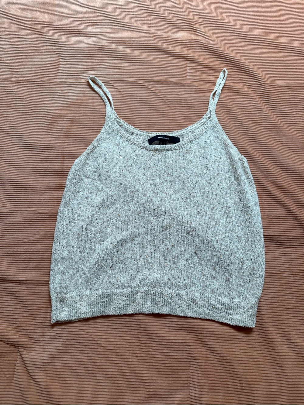 Vero Moda Cream Knit Spaghetti Strap Camisole
